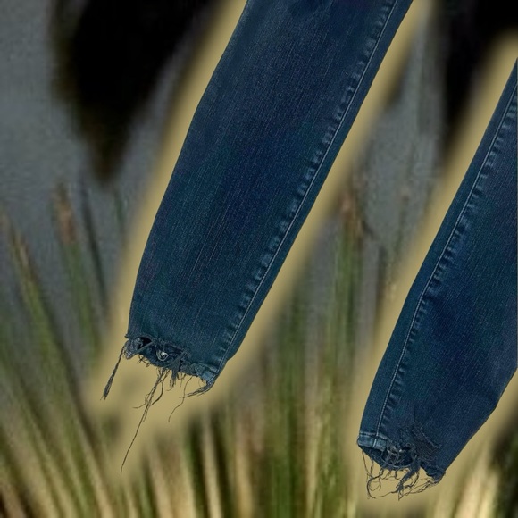 Agolde Black ‘Sophie High-Rise Distressed Skinny Jeans’ Size 26 - Picture 13 of 16